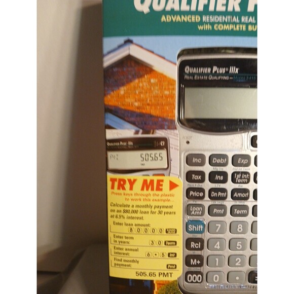 Mortgage Real Estate Calculator, Qualifier Plus IIIx - 3415 Financial Calculator - Picture 2 of 16